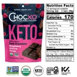 Chocxo Dark Chocolate Raspberry Quinoa Snaps - 85% Cacao