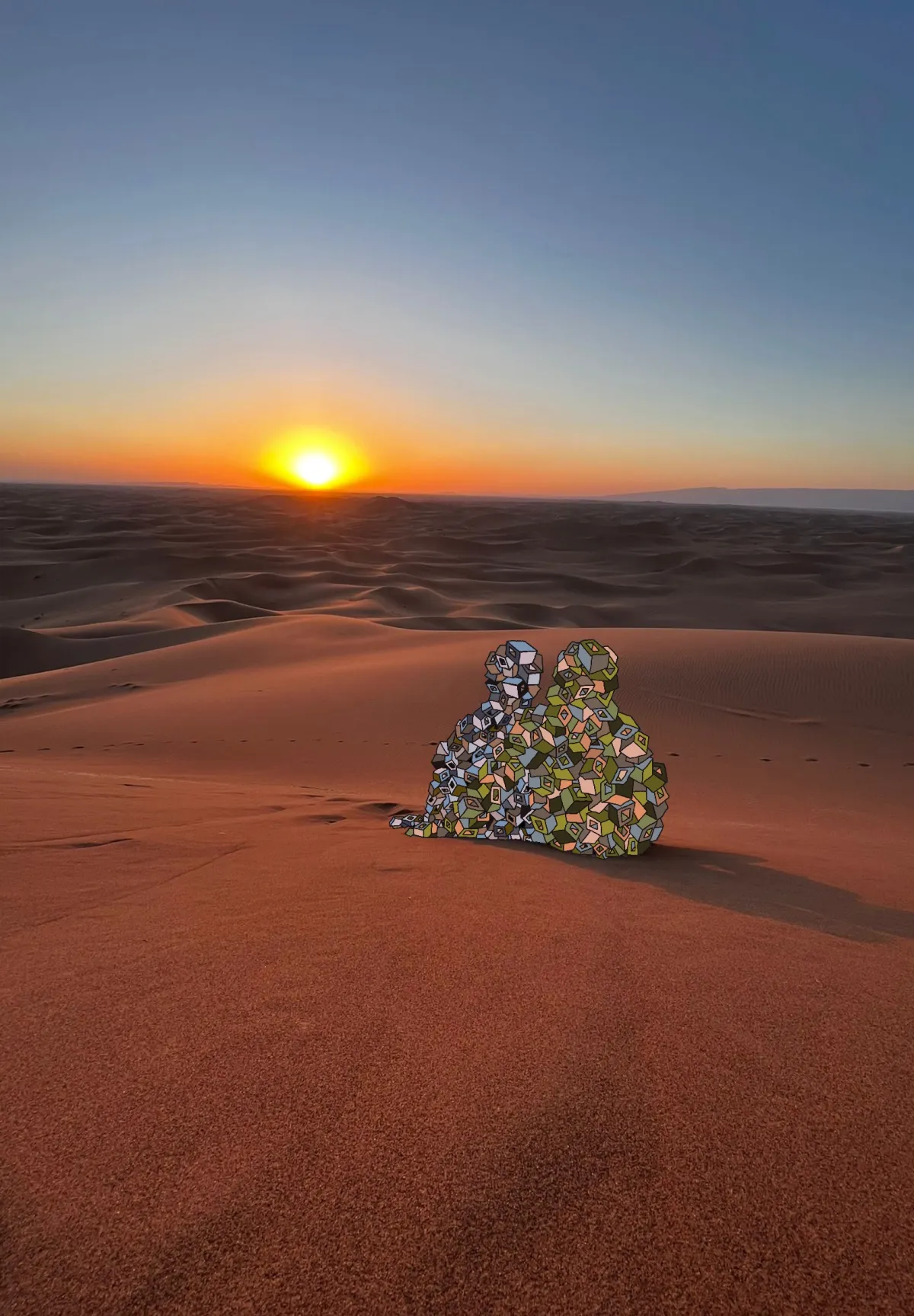 Cube Man in Paradise