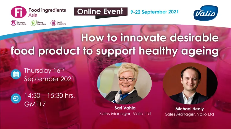 How to innovate desirable food product to support healthy aging