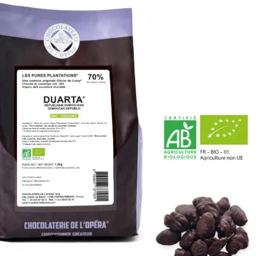 Duarta 70% - dark organic chocolate - from Dominican Republic