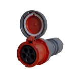 Power CEE contrastekker 5-polig 125A IP67 rood