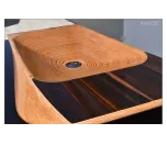 Szkilnik Design Luxury wooden washbasin model Delta