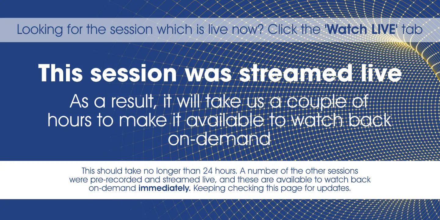 Day two closing remarks from the chair