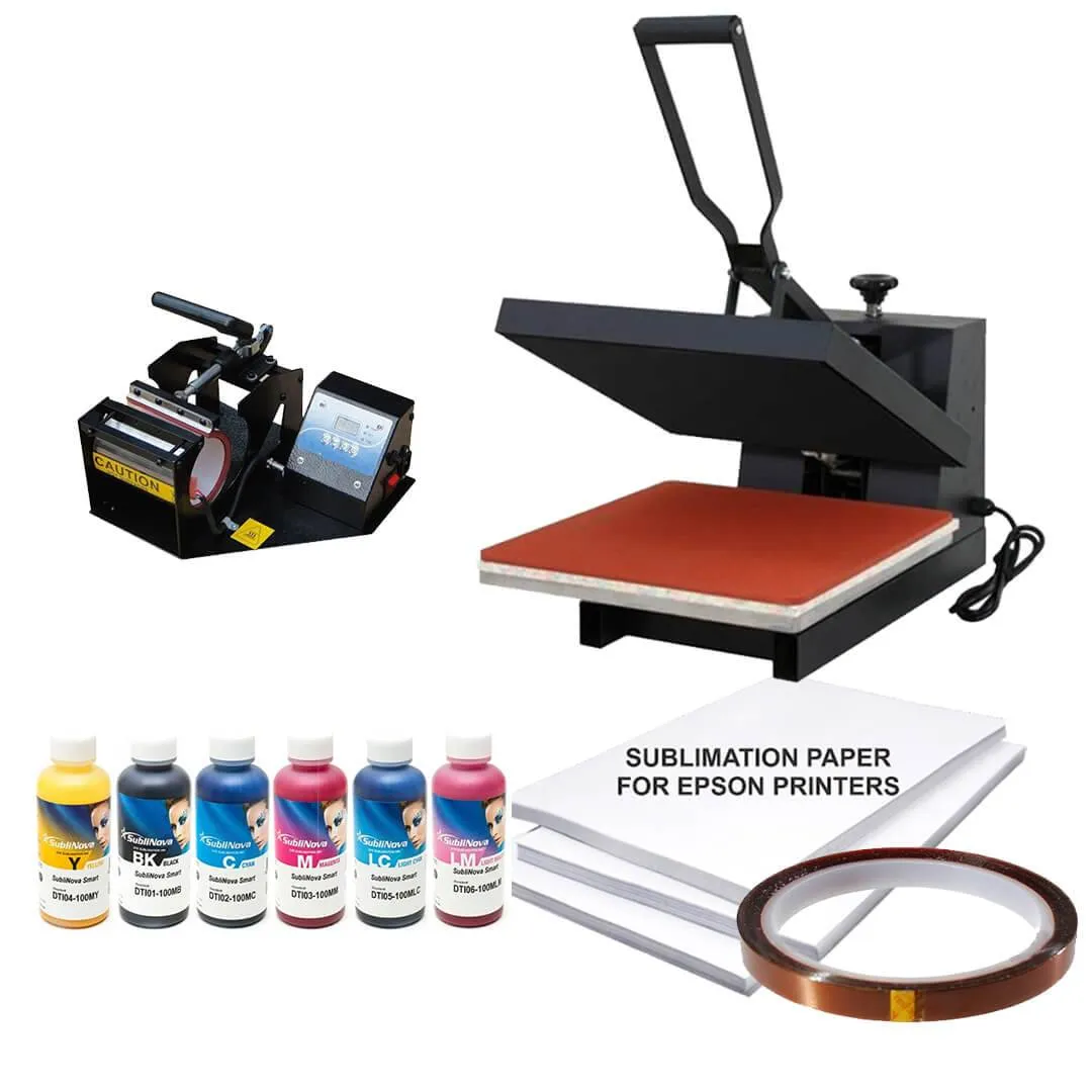 Heat Press 15 x 15 & Mug Heat Press Startup Combo