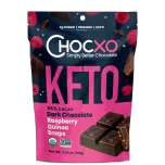 Chocxo Dark Chocolate Raspberry Quinoa Snaps - 85% Cacao