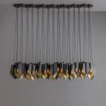 Bronze Fold Linear Chandelier