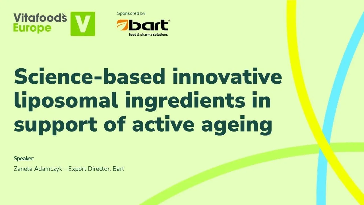 Science-based innovative liposomal ingredients in support of active ageing