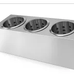 Porta Talheres em Aço Inox com 3 Divisórias – Design Profissional