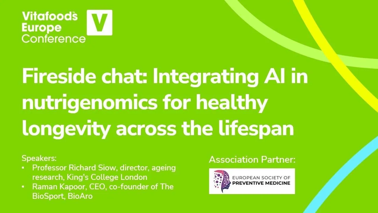 Fireside chat: Integrating AI in nutrigenomics for healthy longevity across the lifespan