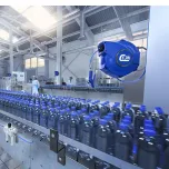 Enrolador de mangueira para ar comprimido (fechado)