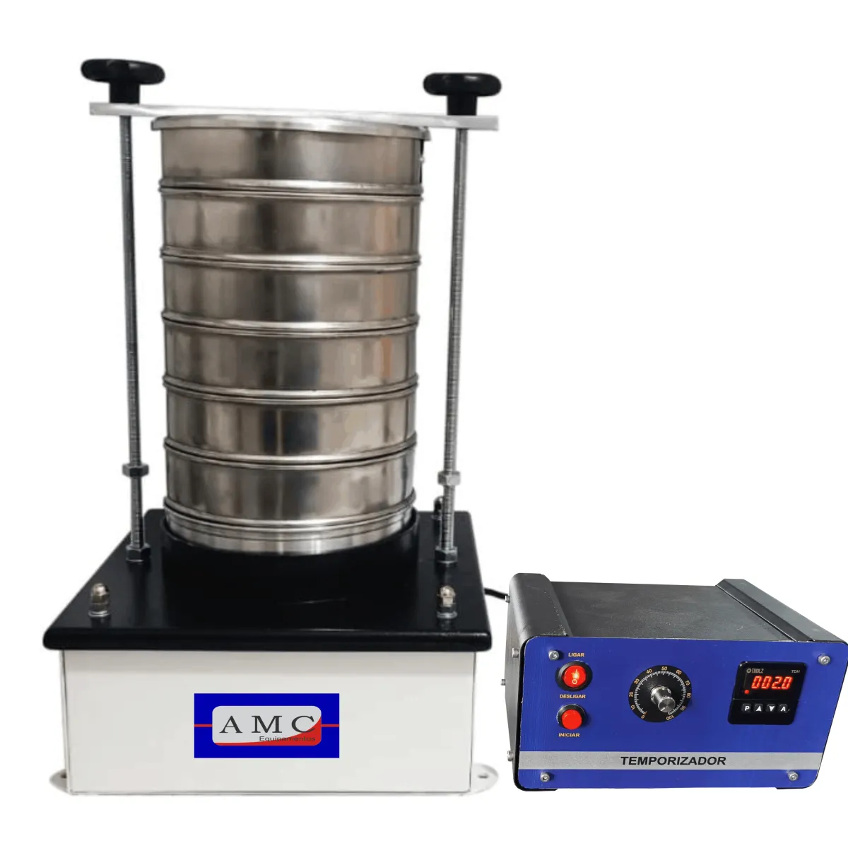 Agitador de peneiras para peneiras 8x2 polegadas