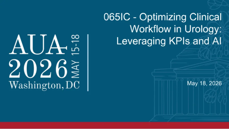 065IC - Optimizing Clinical Workflow in Urology: Leveraging KPIs and AI