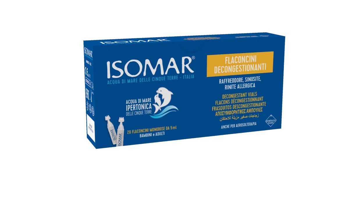 ISOMAR Vials With Decongestant Effetct - Hypertonic Sea Water