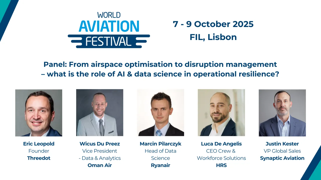 Panel: From airspace optimisation to disruption management – what is the role of AI & data science in operational resilience?