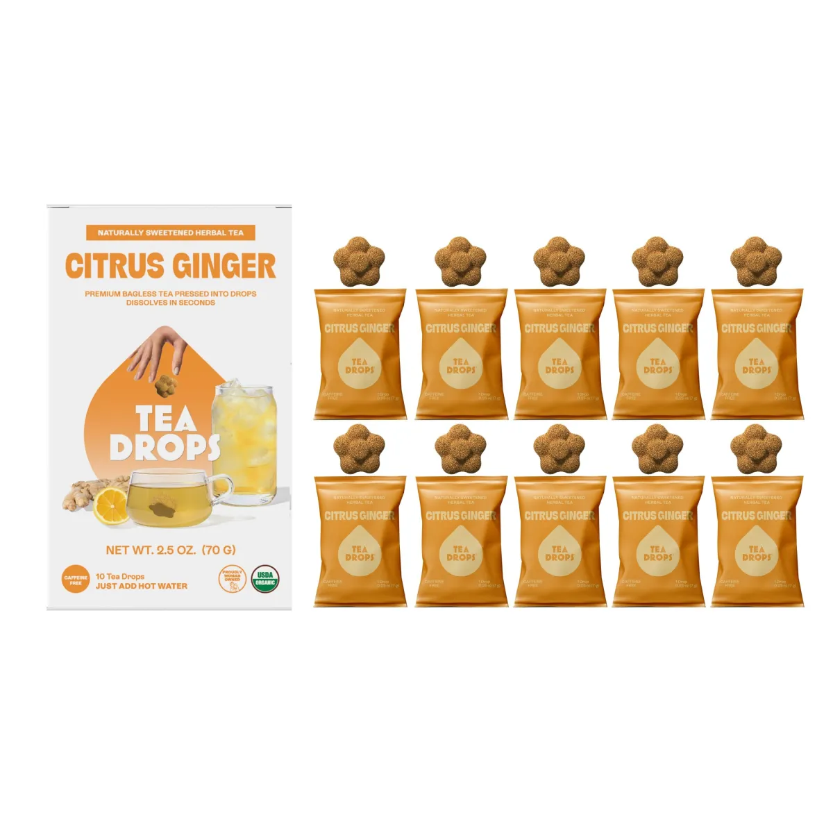Citrus Ginger Tea Drops