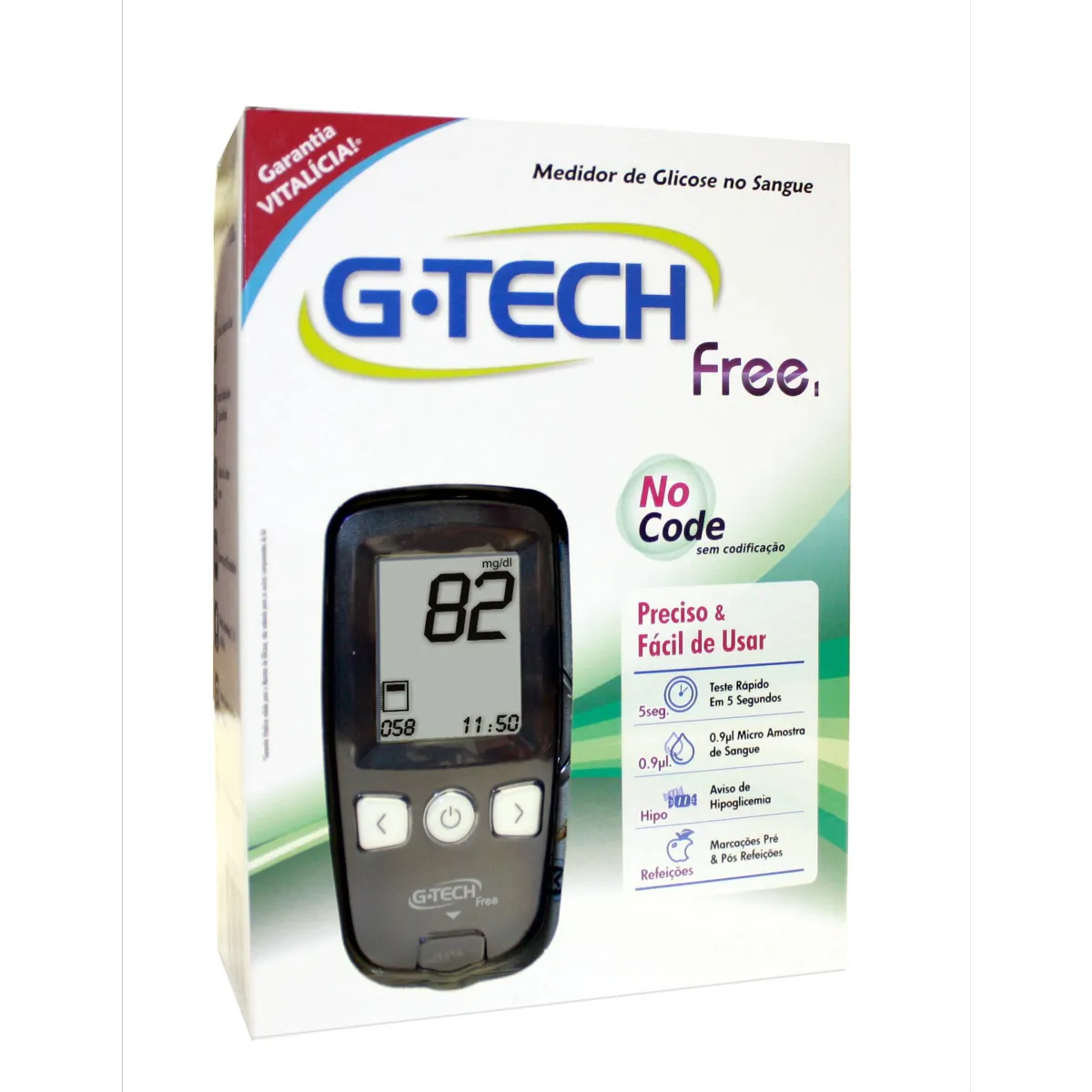 Medidor de Glicose G-TECH FREE