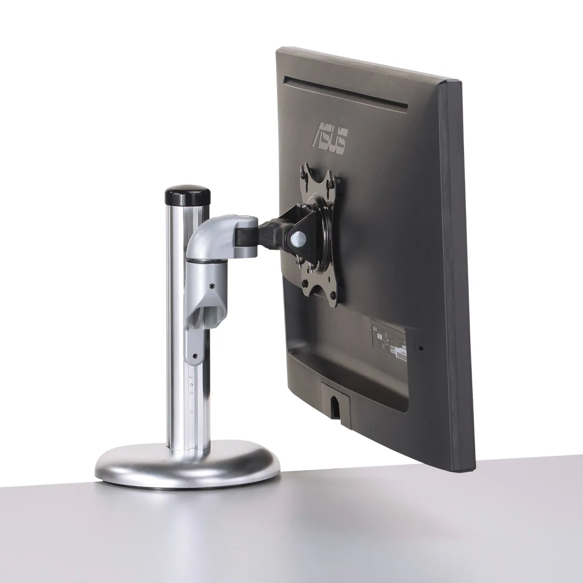 Gas Spring Single Monitor Arm Desk Mount for LCD Screen up to 27 inches