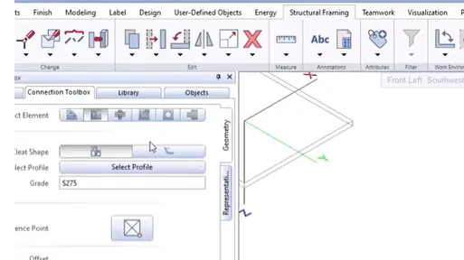 Connections of steel structures with Allplan