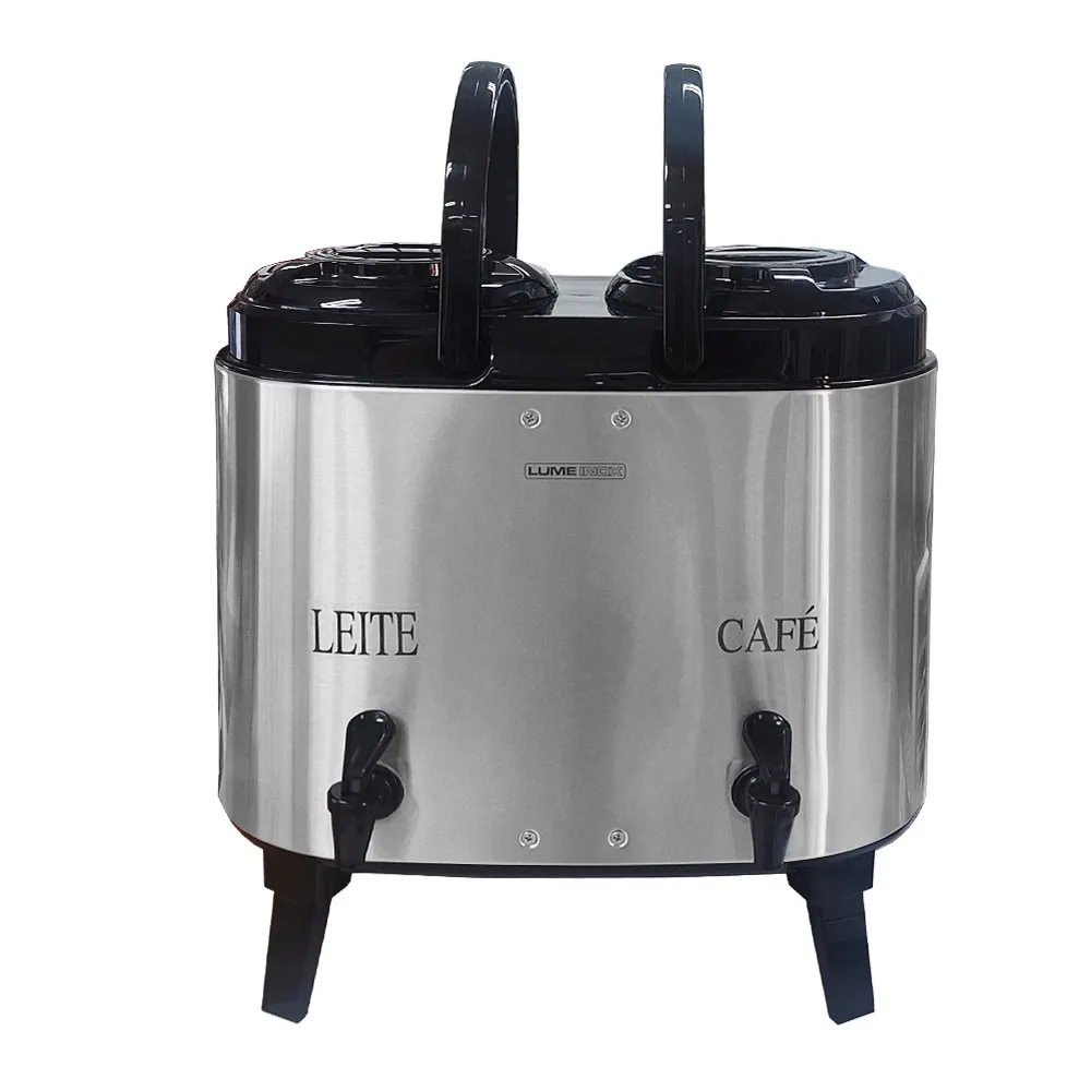 Botijão térmico duplo 12 l (2x6 l) inox externo