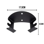 Suporte de Parede para Duas Pá de Pizza Aço Inox Preto Weck