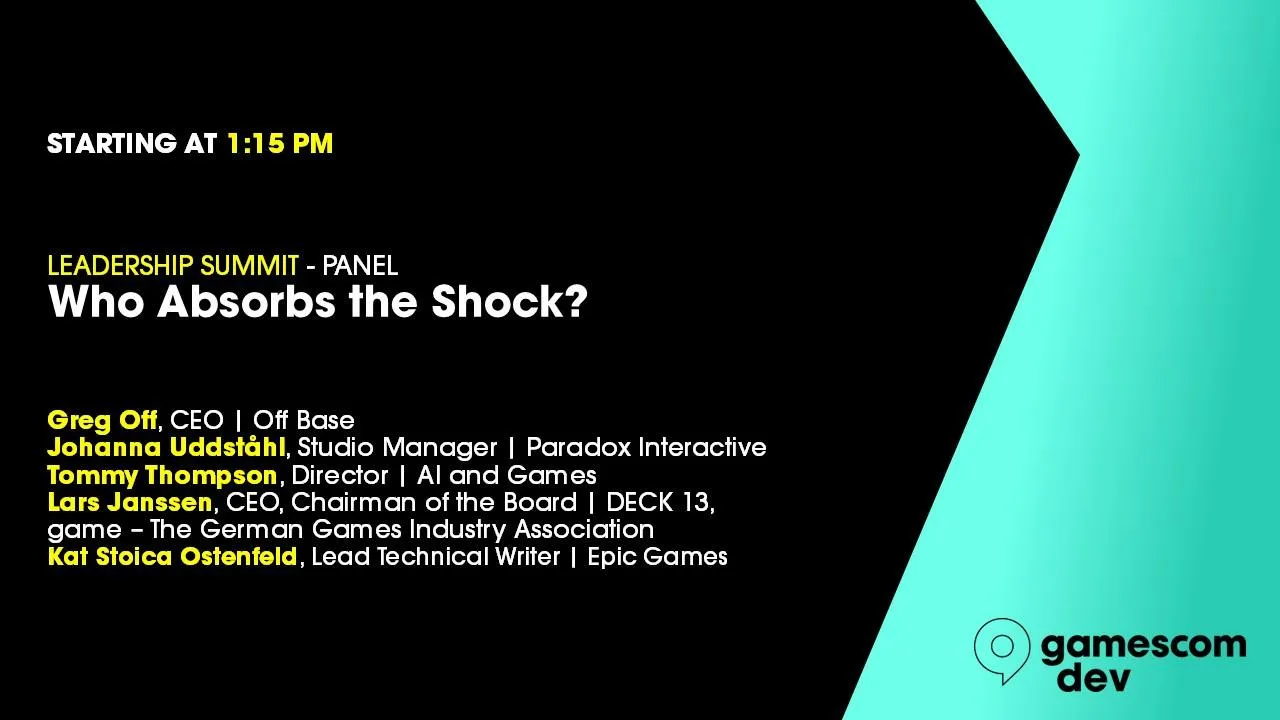 LEADERSHIP SUMMIT: Who Absorbs the Shock?
