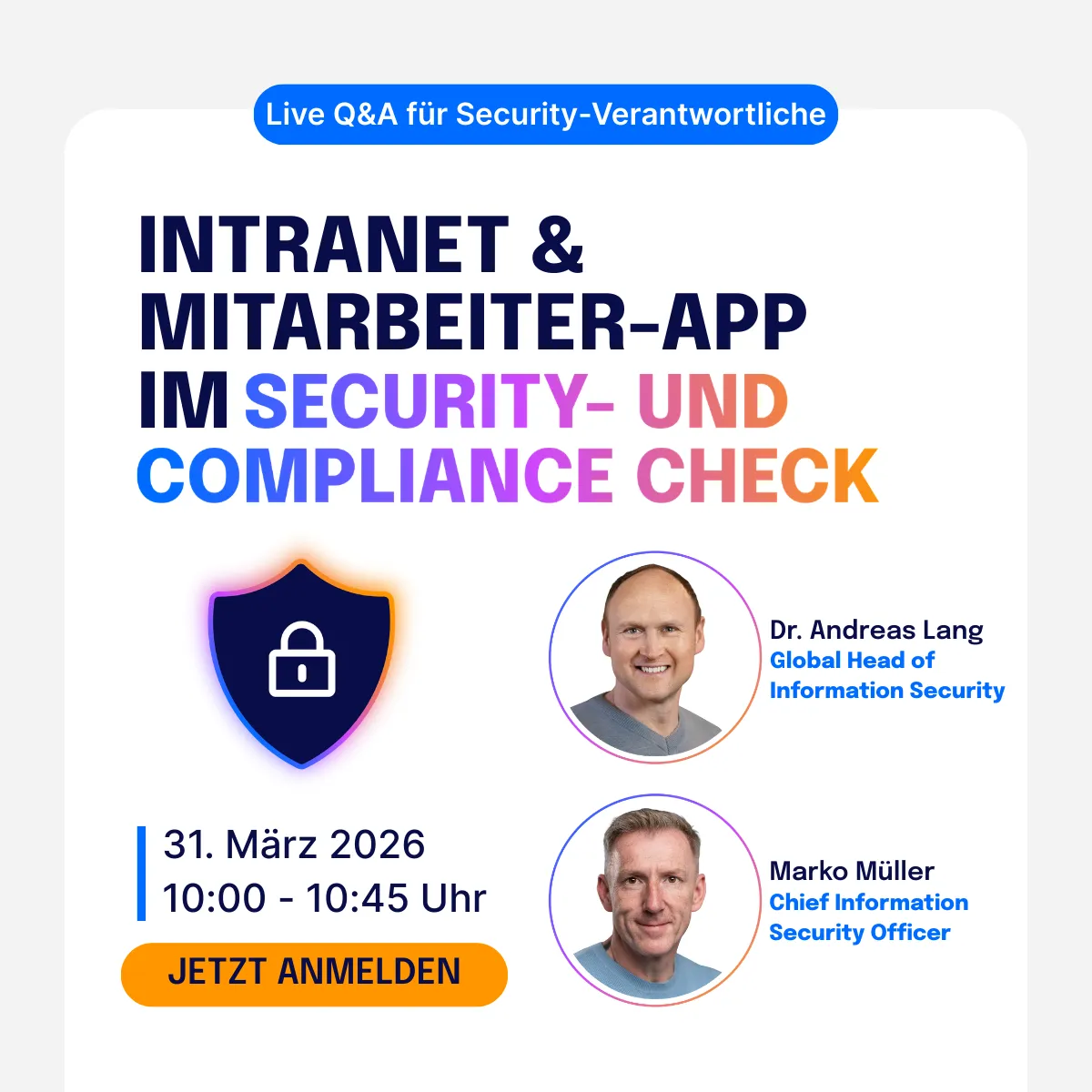 Live Q&A: Intranet & Mitarbeiter-App im Security- und Compliance-Check