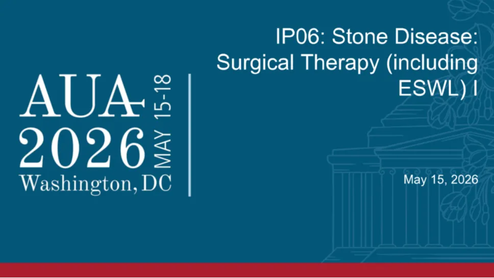 IP06: Stone Disease: Surgical Therapy (including ESWL) I