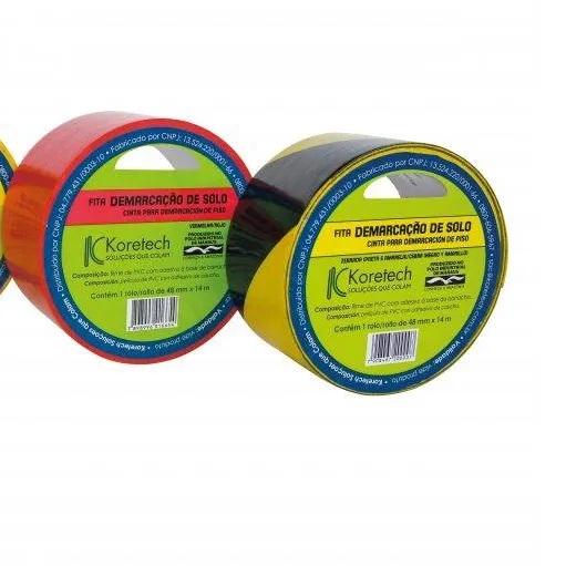 Fita adesiva para demarcação de solo