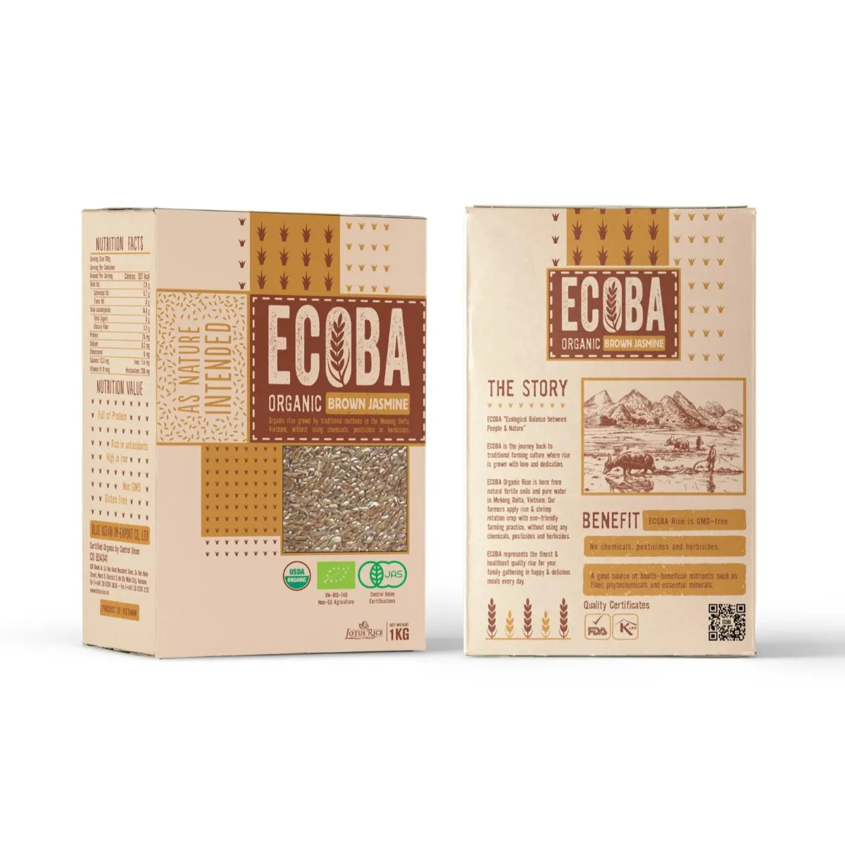 ECOBA Organic Brown Rice