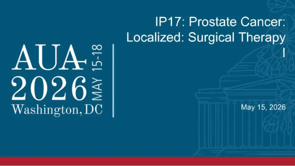 IP17: Prostate Cancer: Localized: Surgical Therapy I