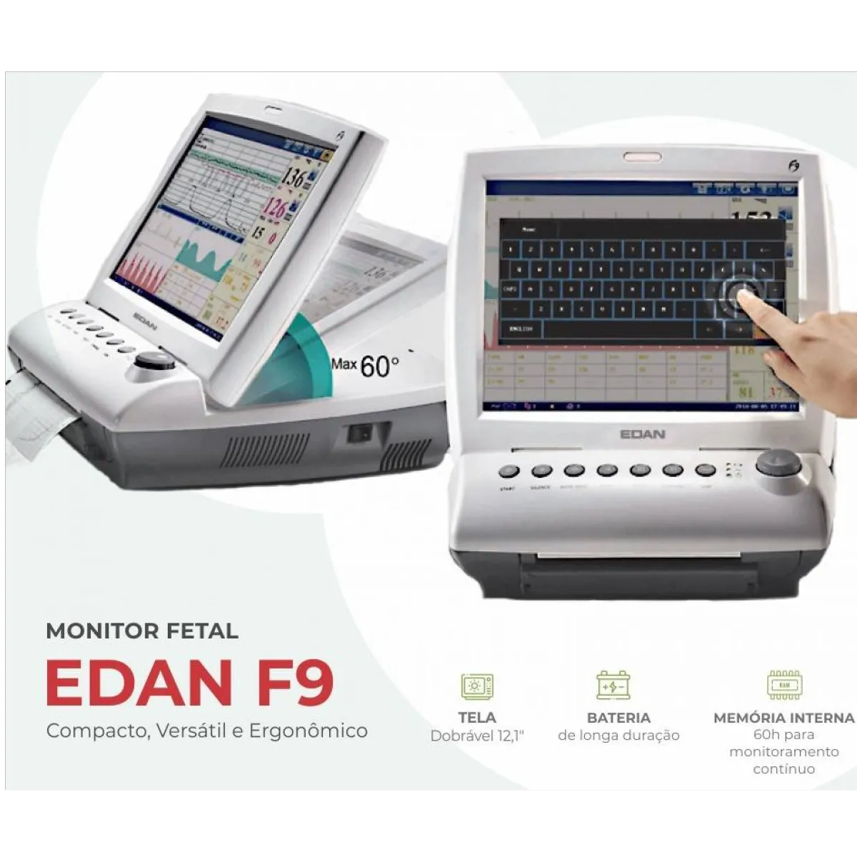 Monitor Fetal e Materno F9 e F9 Express EDAN