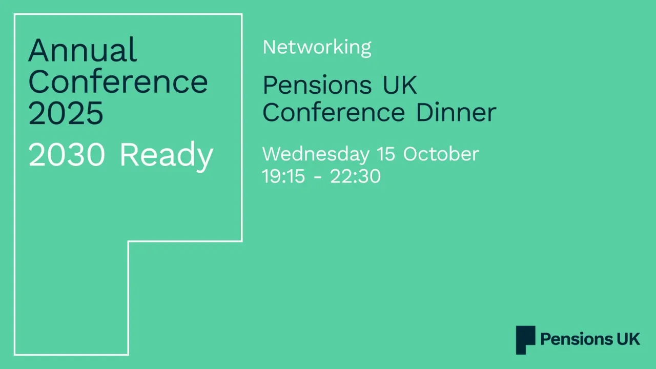 Pensions UK Conference Dinner