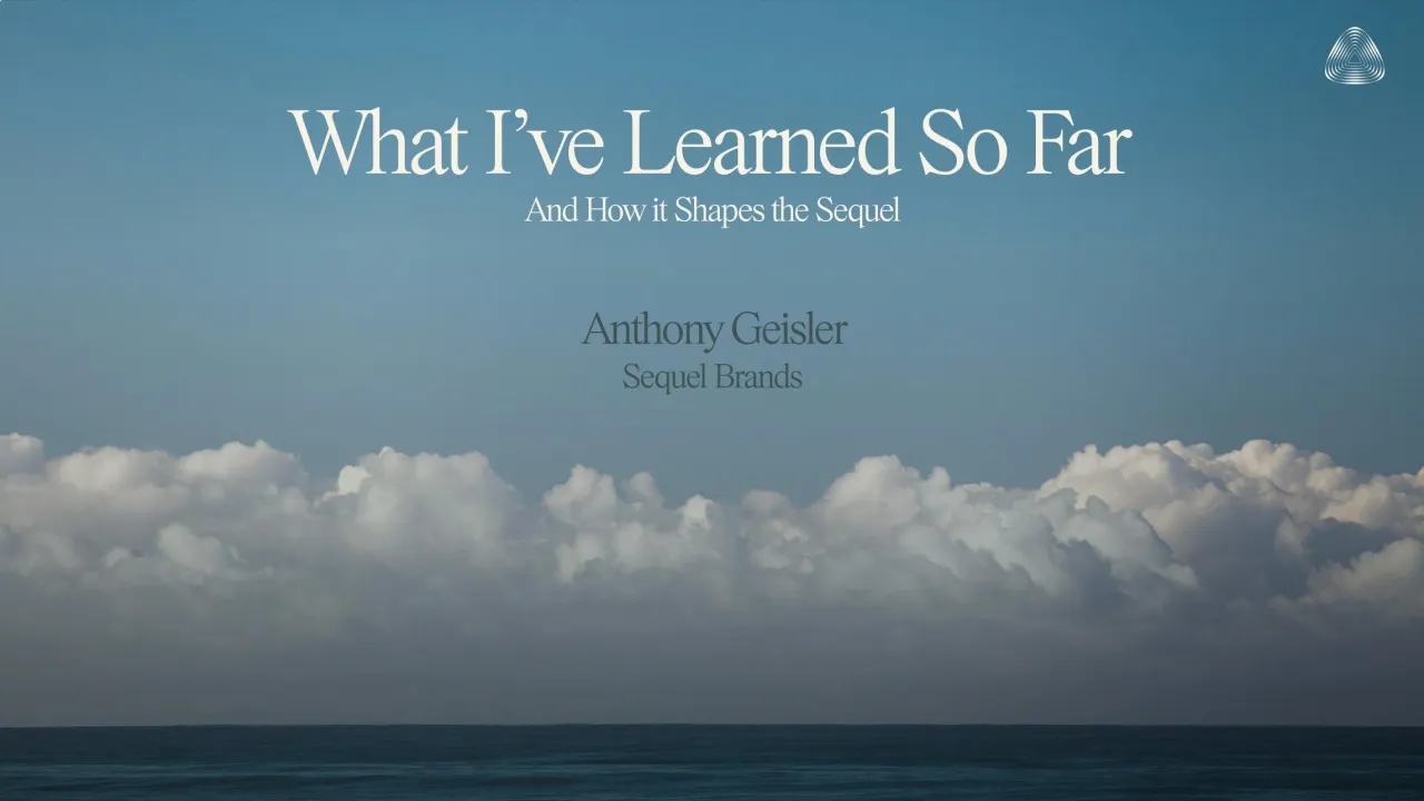 What I’ve Learned So Far… and How It Shapes the Sequel