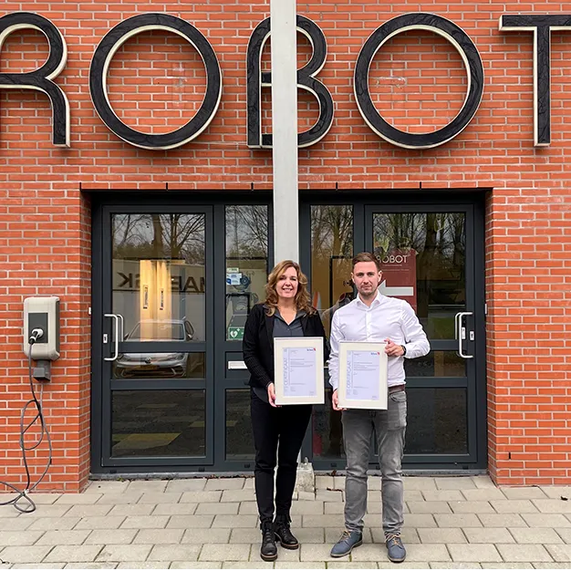 ROBOT ontvangt Kiwa LTV CV certificaten voor composiet verdelers