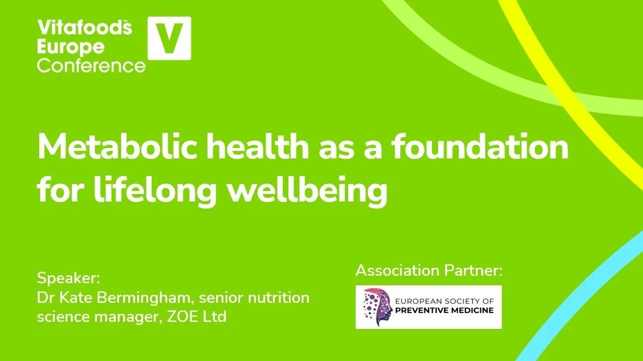 Metabolic health as a foundation for lifelong wellbeing