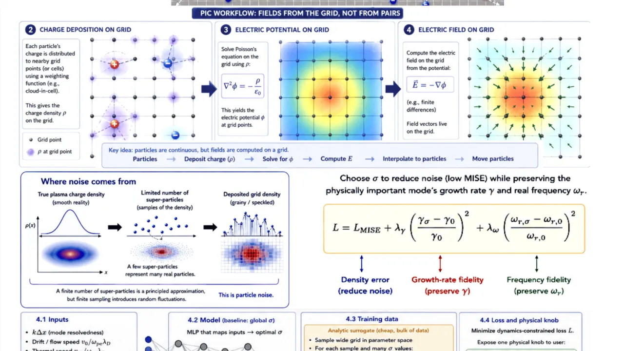 Learning Gaussian-Like Deposition to Reduce PIC Noise in HEXAPIC at Scale