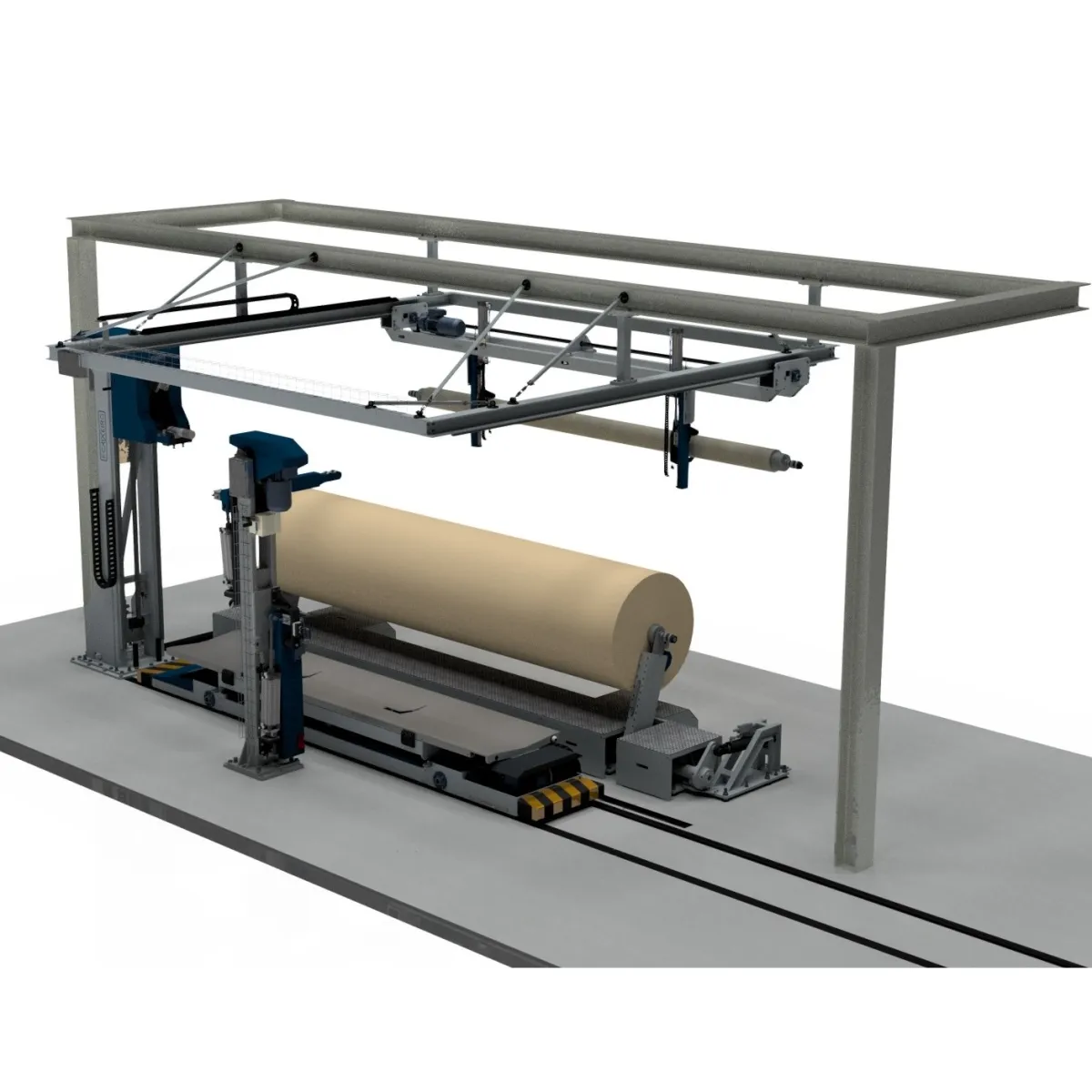 SISTEMA AUTOMÁTICO DE MANIPULAÇÃO DE ROLOS E BOBINES