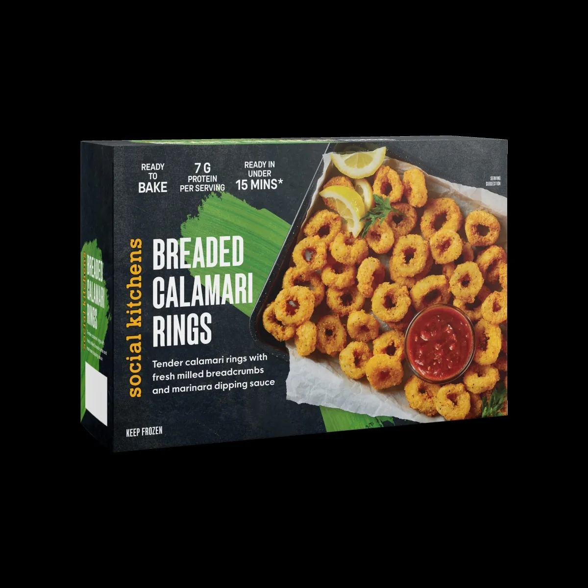 Crispy Calamari Rings with Marinara Sauce