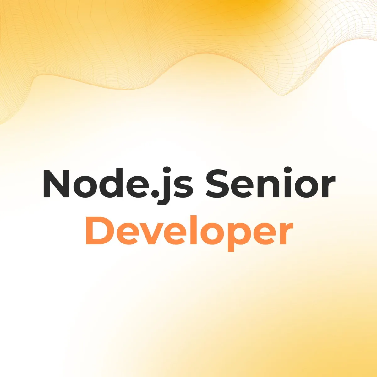 Node Senior Developer