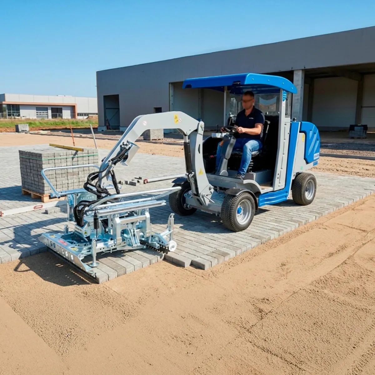 Máquina Pavimentadora para Assentamento de Piso Intertravado V – Garra Hidráulica HVZ