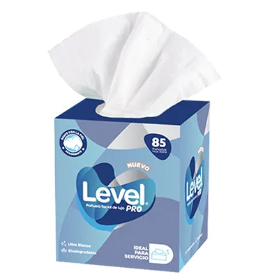 Pañuelo Facial de Lujo Cubo Level pro