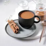 Xícaras de Chá Empilháveis, Modelo Linhas, 230ml