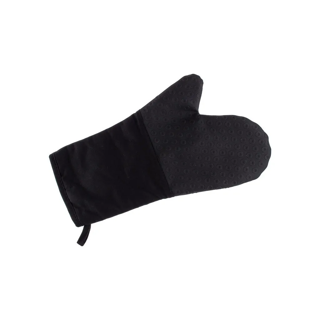 Luva Silicone e Algodão Preto 35Cm Weck