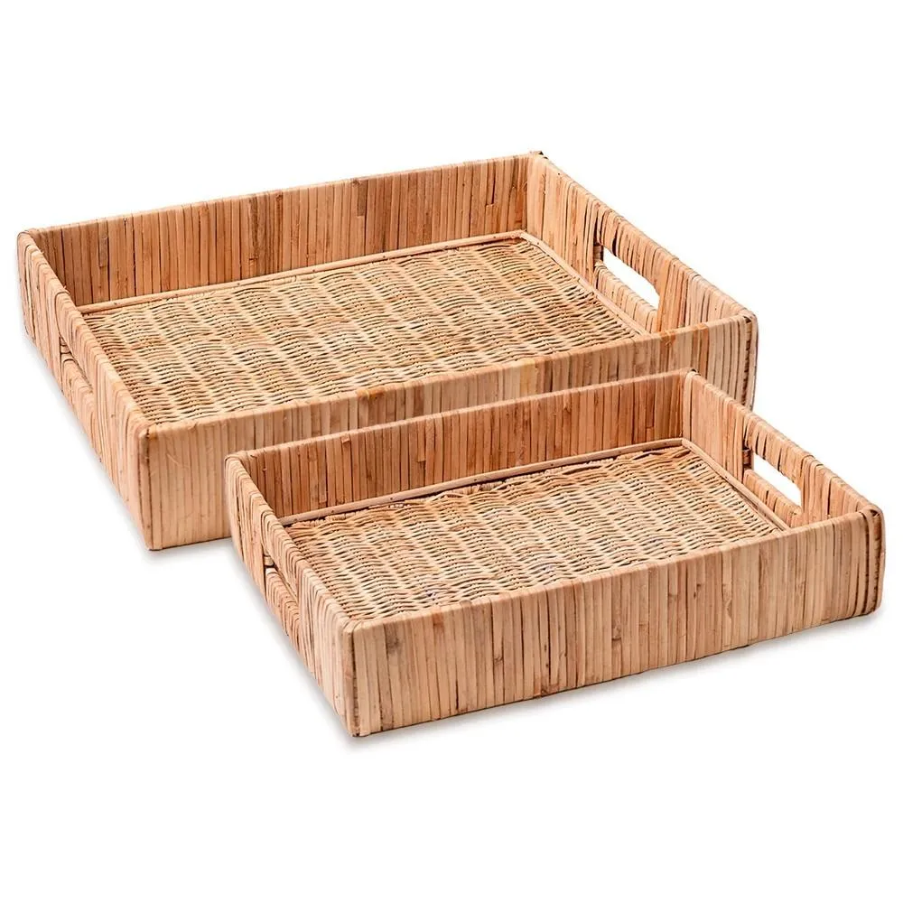 BANDEJA RETANGULAR RATTAN JG2