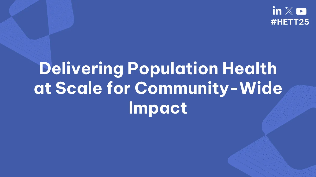 Delivering Population Health at Scale for Community-Wide Impact