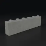 Bloque constructivo elaborado con mezcla de concreto y poliestireno expandido