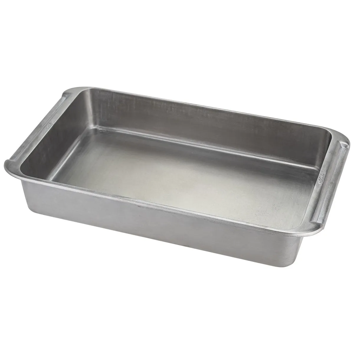 Assadeira e Travessa de Alumínio Natural 38x23 Prata