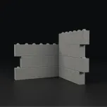 Bloque constructivo elaborado con mezcla de concreto y poliestireno expandido