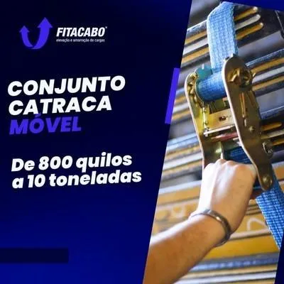 Conjunto catraca para amarração de cargas
