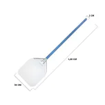 Pá p/ Enfornar Pizza Alumínio 30,5 x 35,5cm Azul 120cm